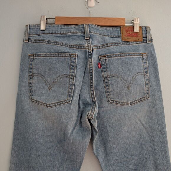 Vintage Y2K Levi's Jeans Low Rise Denim Stretch Light Wash Flare Stretch Size 11 - Picture 10 of 13